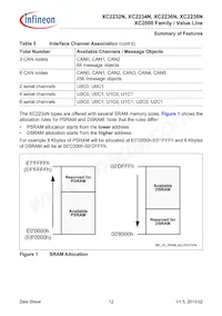 XC2236N40F66LAAFXUMA1 Datenblatt Seite 12