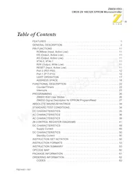 Z86E6316VSC00TR Datasheet Page 3