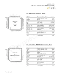 Z86E6316VSC00TR數據表 頁面 12