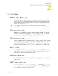 Z86E6316VSC00TR Datasheet Page 15