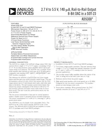 AD5300BRMZ-REEL Datasheet Cover