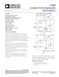 AD7871JP-REEL Datasheet Cover
