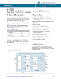 AS1507-BTDT-10 Datasheet Cover