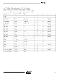 AT40K40LV-3FQC數據表 頁面 21