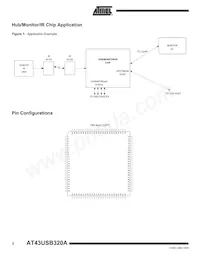 AT43USB320A-AC數據表 頁面 2