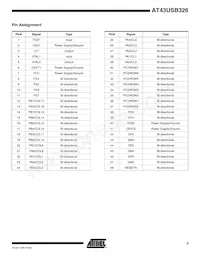 AT43USB326-AU Datasheet Page 3