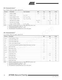 AT94S40AL-25BQI 데이터 시트 페이지 14