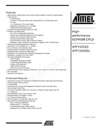 ATF1502AS-15JI44 Datenblatt Cover