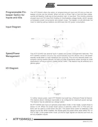 ATF1504ASL-25QI100 Datasheet Page 8