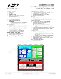 C8051T630-GDI Datasheet Cover