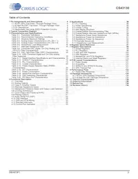 CS43130-CNZR Datasheet Page 3