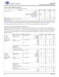 CS43130-CNZR Datasheet Page 12