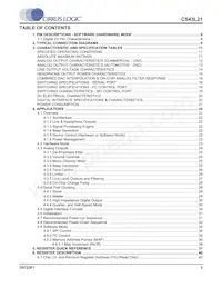 CS43L21-CNZR Datasheet Pagina 3