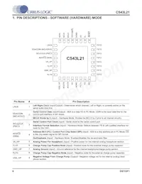 CS43L21-CNZR Datasheet Pagina 6