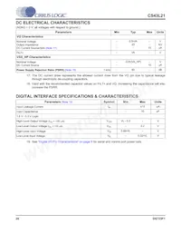 CS43L21-CNZR Datasheet Pagina 20