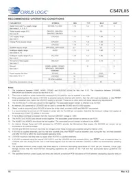 CS47L85-CWZR 데이터 시트 페이지 16