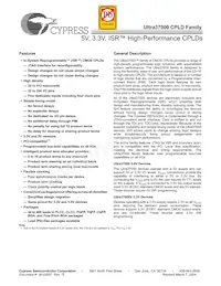 CY37512VP256-83BGC Datasheet Cover