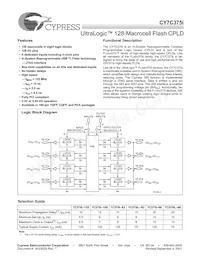 CY7C375I-125AC Datasheet Copertura