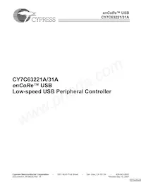 CY7C63231A-SXCT數據表 封面