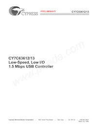 CY7C63613-SC Datasheet Copertura