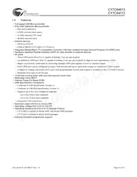CY7C64113-PVC Datasheet Pagina 6