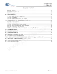 CY7C64113C-PVXC Datasheet Page 3