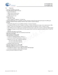 CY7C64113C-PVXC Datasheet Pagina 6