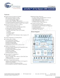 CY7C64215-56LFXCT Datasheet Cover