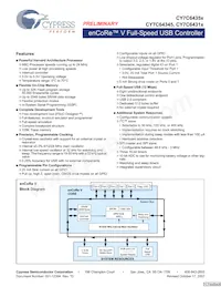 CY7C64355-48LFXCT Datasheet Copertura