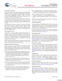 CY7C64355-48LFXCT Datasheet Page 2