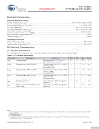 CY7C64355-48LFXCT Datasheet Page 16