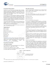 CY7C64713-56LFXC Datasheet Page 3