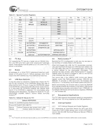 CY7C64714-56LFXC Datenblatt Seite 3