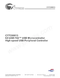 CY7C68013-100AC Datasheet Cover