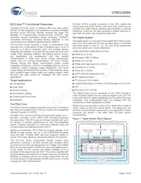 CY8CLED04-68LTXIT Datasheet Pagina 4