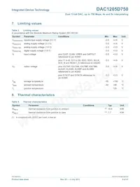 DAC1205D750HW/C1:5 Datasheet Page 8