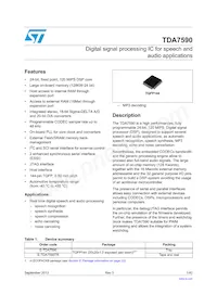 E-TDA7590 Datasheet Cover