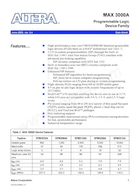 EPM3256ATC144-10AA Datasheet Cover