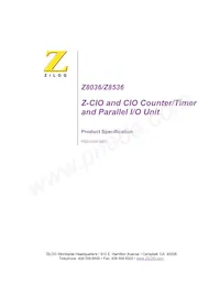 EZ80F915050MOD Datasheet Cover