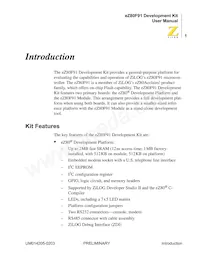 EZ80F916050MODG Datasheet Page 11