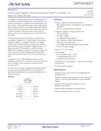 ISL22317UFRTZ Datasheet Cover