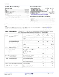 ISL23315WFRUZ-T7A Datasheet Page 4