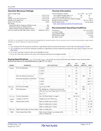 ISL23348WFRZ-TK Datasheet Page 4