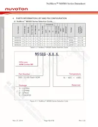 M058SZAN數據表 頁面 12