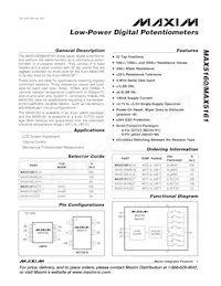 MAX5161LEZT+TG05 Datenblatt Cover
