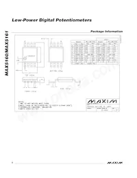 MAX5161LEZT+TG05 Datasheet Pagina 8