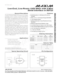 MAX5364EUT+T Datenblatt Cover
