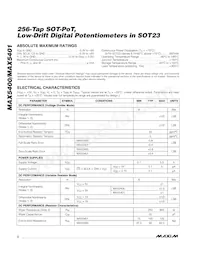 MAX5401EKA-T Datasheet Page 2