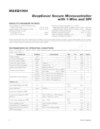 MAXQ1004-B01+ Datasheet Page 4