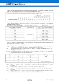 MB95F168JAPMC1-GE1 Datenblatt Seite 20